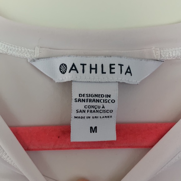 Athleta Baleaf Soft Pink Sports Tee - Picture 2 of 5